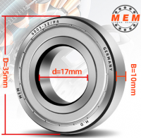 Wartungsfreie Deep Groove Kugellager-Serie